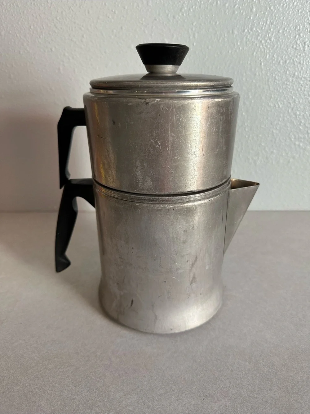 Vintage Aluminum 9 Cup Percolator Coffee Pot MIRRO USA 4 Piece -M 0829